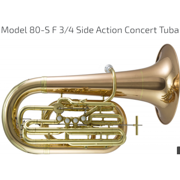 KÈN INSTRUMENTS - TUBAS-Model Model 80-S F 3-4 Side Action Concert Tuba